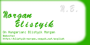 morgan blistyik business card